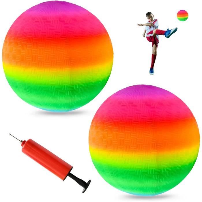 Ballon de Plage Gonflable - PVC Arc-en-Ciel - Portable - Résistant