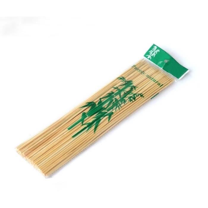 Lot De 200 Brochettes En Bois De Bambou - 30 Cm - En Bambou