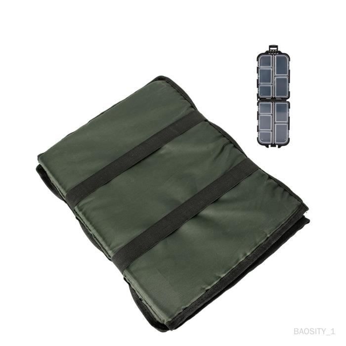 Tapis De Décrochage Pour Pêche à La Carpe - Pliable, Rembourré - Accessoire Pêche Portable