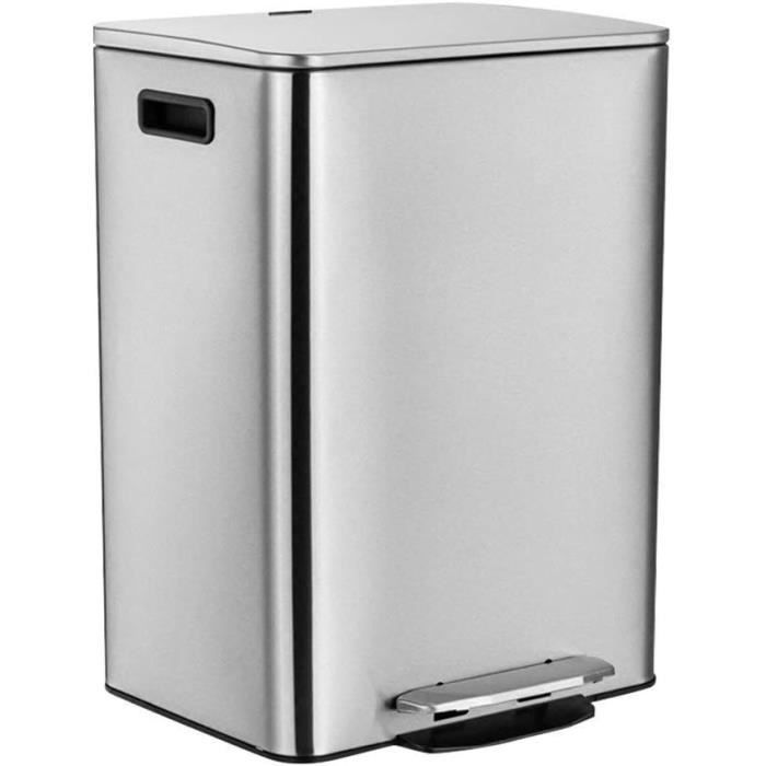 Poubelle Skinny Can Umbra 7,5 Litres (2 Gallons) - Design Fin, Couleur Champagne, Pour Petits Espaces
