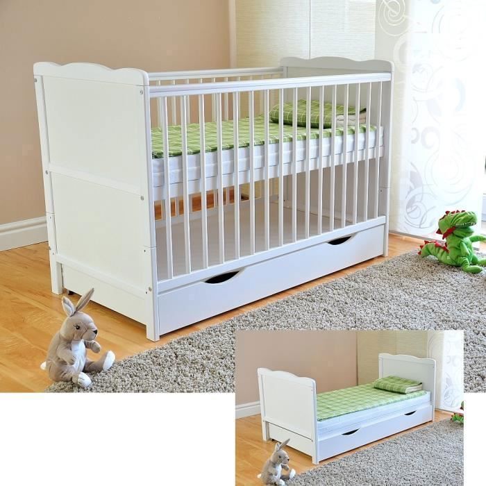 Lit Bebe 1 X 60 Cm Tiroir Matelas Aloevera Blanc Des Rails De Protection Reglables En Hauteur Transformable En Lit Cdiscount Puericulture Eveil Bebe Lit Bebe 1 X 60 Cm Tiroir Matelas Aloevera Blanc Des Rails De Protection Reglables En Hauteur Transformable En Lit Cdiscount Puericulture Eveil Bebe