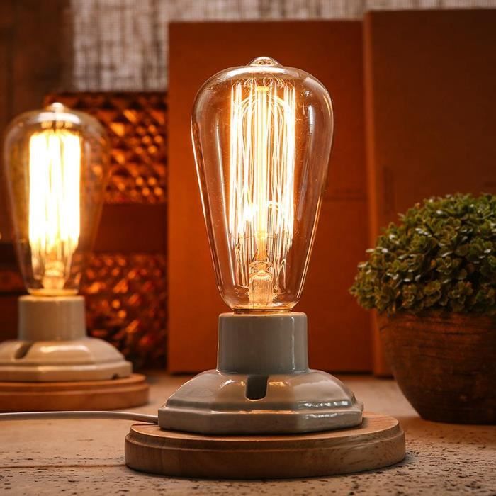 Lampe De Table Vintage Retro Lampe De Chevet De Chambre A Coucher Lampe De Lecture Eclairage De Lumiere Achat Vente Lampe De Table Vintage Retr Cdiscount