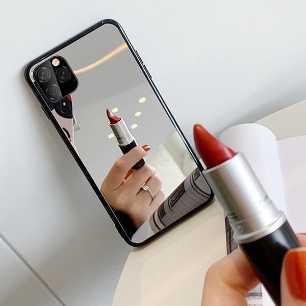 Coque miroir de maquillage plaquée or et argent, coque de luxe pour iPhone  13 Pro Max 11 12 14 Xs Xr 8 7 Plus X Xs 11 14 Pro Max - AliExpress