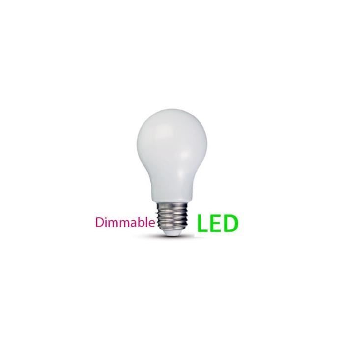 Ampoule Led E27 7 5 W Blanc Chaud Pour Variateur Rendu 80 W Dimmable Achat Vente Ampoule Led Verre Cdiscount