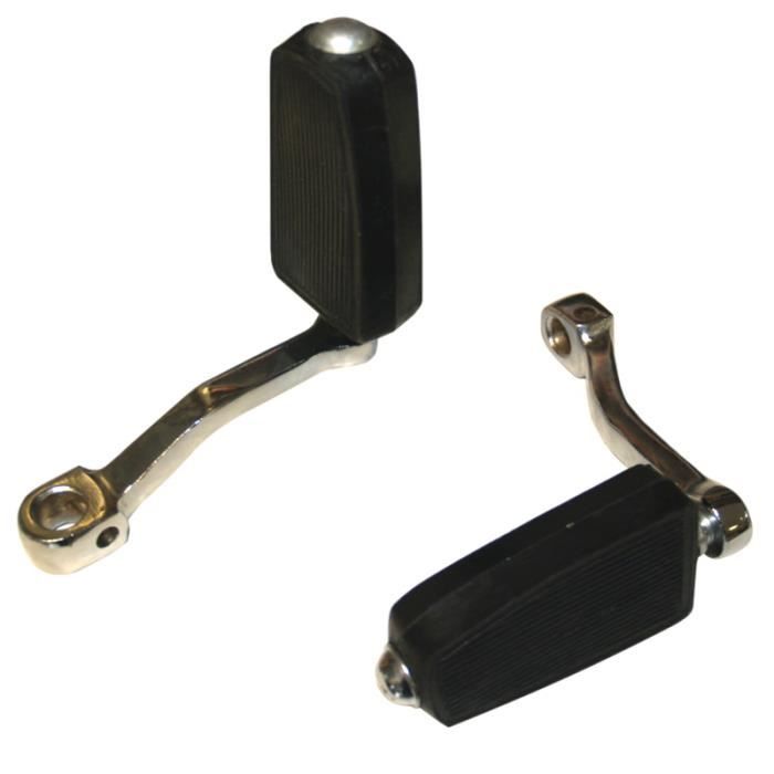 Paire De Pédales Blanches Pour Cyclomoteur Peugeot 103 - UNION - MOTOFORCE