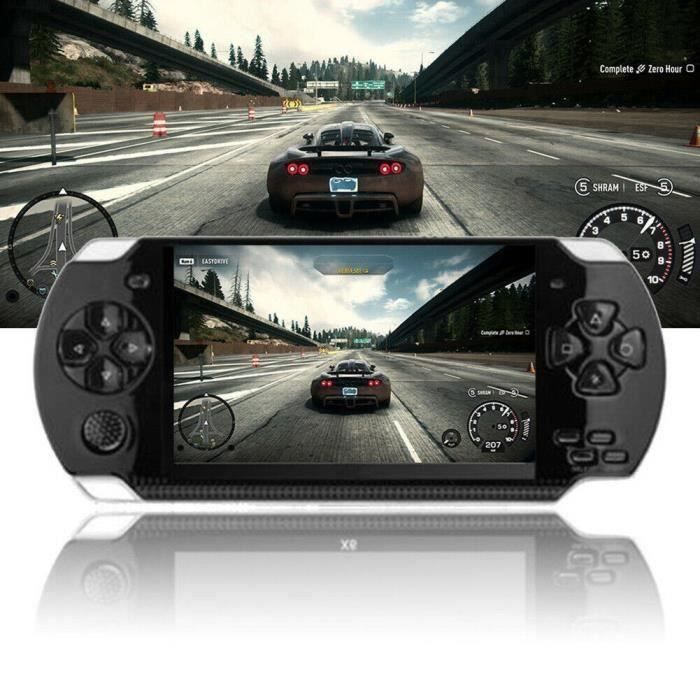 Console De Jeu Portable 4,3" Avec 2100 Jeux Intégrés - 8 Go - Émulateurs Rétro - Sortie TV - Cadeau Noël