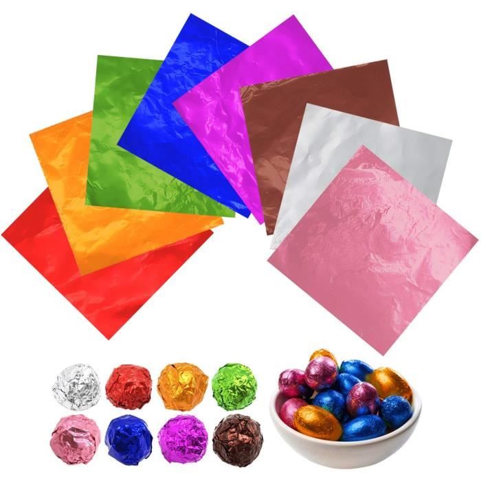 Zetiling Emballages de Papier daluminium 7# 100 pièces Emballages de Chocolat Emballages de Bonbons Emballage de Papier daluminium pour la décoration de Bonbons Caramel et Bricolage Faits Maison Zetiling Emballages de Papier daluminium 7# 100 pièces Emballages de Chocolat Emballages de Bonbons Emballage de Papier daluminium pour la décoration de Bonbons Caramel et Bricolage Faits Maison