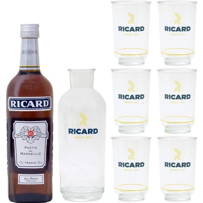 6 verres à Ricard 