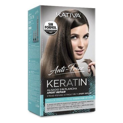 Traitement Capillaire - Kativa - Lissant Keratin - Anti-frizz - 3 pcs - Tous types de cheveux