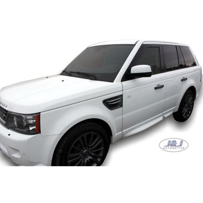 AC WOW Lot de 4 déflecteurs dair Range Rover Sport L320 2005-2013 en Verre Acrylique teinté fumé foncé pour Portes latérales de Portes et fenêtres latérales 
