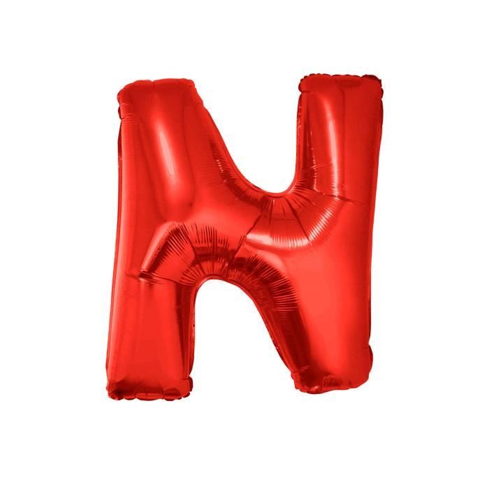 Ballon aluminium géant lettre A rouge 102 cm - Cdiscount Maison