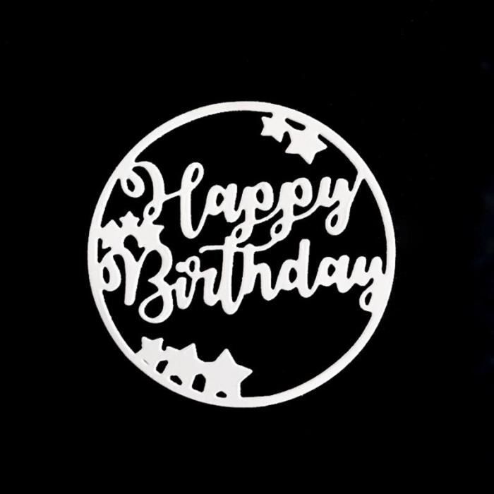 Gabarit De Decoupe Cercle Etoile Joyeux Anniversaire Matrices De Decoupe En Metal Pochoir Scrapbook Album A Faire Soi Meme Timbre Cdiscount Beaux Arts Et Loisirs Creatifs