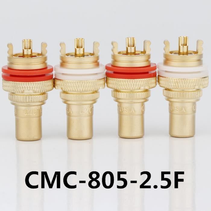 RCA Keystone Jack Insert, connecteur RCA plaqué or prise murale femelle, rouge/blanc/jaune, avec inserts vierges Keystone Jack, tournevis (lot de 6