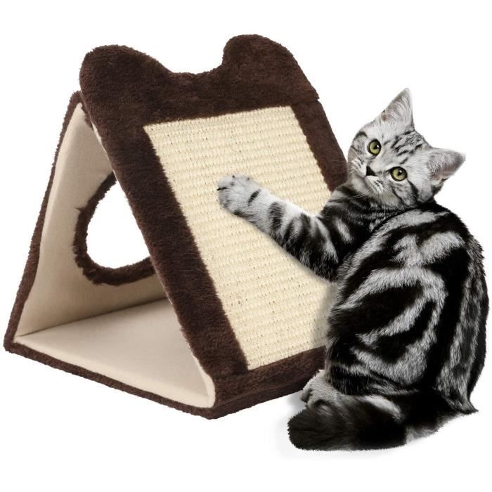 Tableau A Gratter Pour Chat Tapis De Jeu Incline A Gratter Lit De Salon En Carton Superieur Avec Jouet De Balle Angles A Gratter M Cdiscount Jeux Jouets