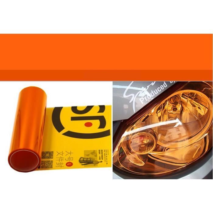 Film autocollant en vinyle teinté pour phare de voiture 30x60cm Film