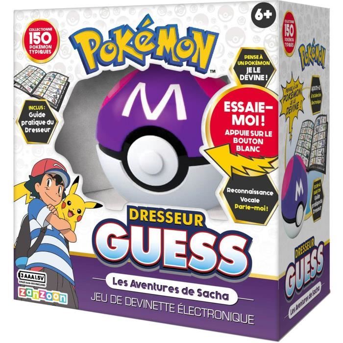 BANDAI Pokémon Dresseur Guess Les aventures de Sacha - Poké Ball