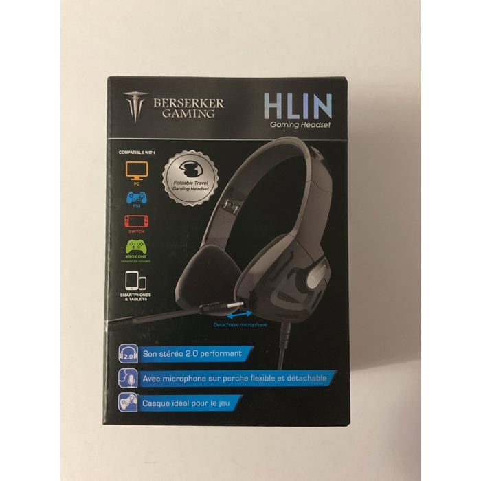 Berserker Gaming HLIN CASQUE GAMING PLIABLE Neuf - vue 3