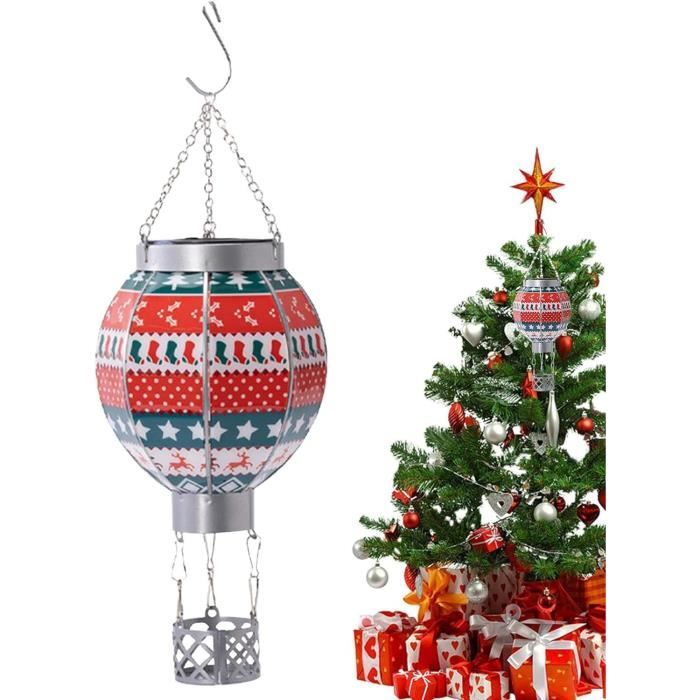 Ornement En Forme De Montgolfière - Décoration Solaire Pour