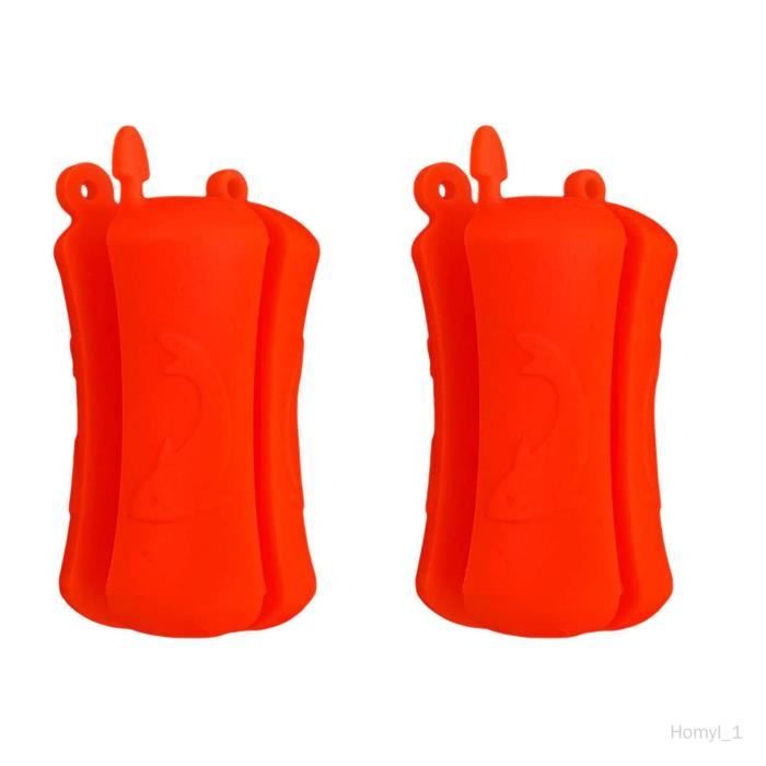 DONGKER 2 Pièces Boules Fixes Canne à Pêche - Reliure Silicone Avec Porte-Clés Inox - Support Portable Pêche Accessoire Pêche Mains Libres DONGKER 2 Pièces Boules Fixes Canne à Pêche - Reliure Silicone Avec Porte-Clés Inox - Support Portable Pêche Accessoire Pêche Mains Libres