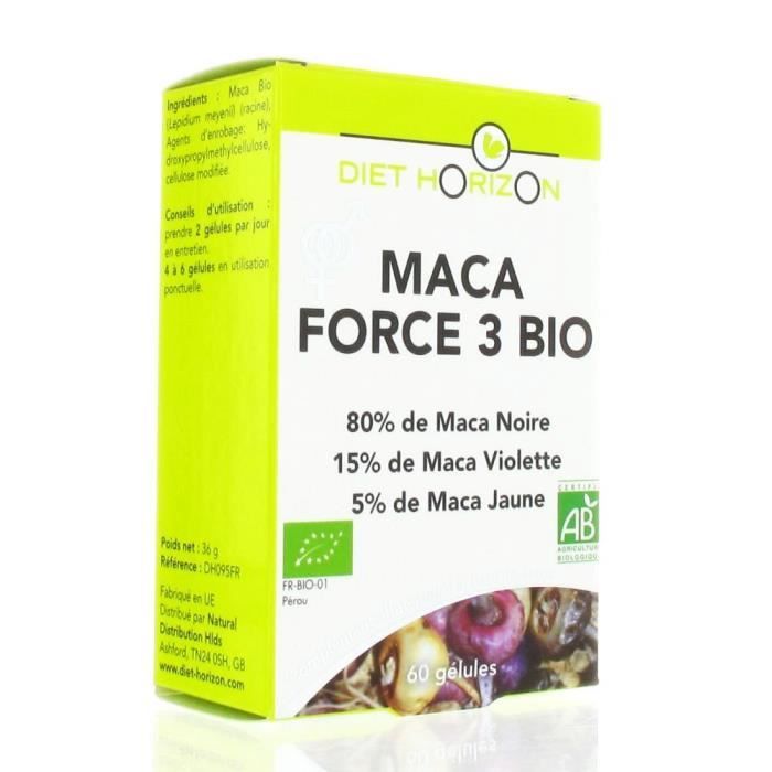Maca Bio - Complément Alimentaire Pour La Vitalité Et Le Tonus Sexuel - Neuf, Marque Diet Horizon