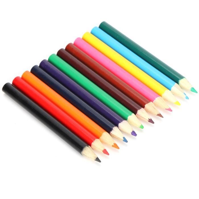 Dioche crayon de couleur enfant Mini dessin crayons de couleur Portable  enfants écriture croquis crayon de couleur Graffiti