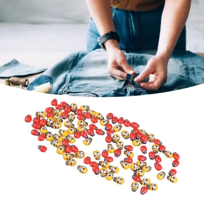 50 Boutons En Bois Animaux Assortis - Pour Couture, Scrapbooking, Décoration - Formes Mignonnes