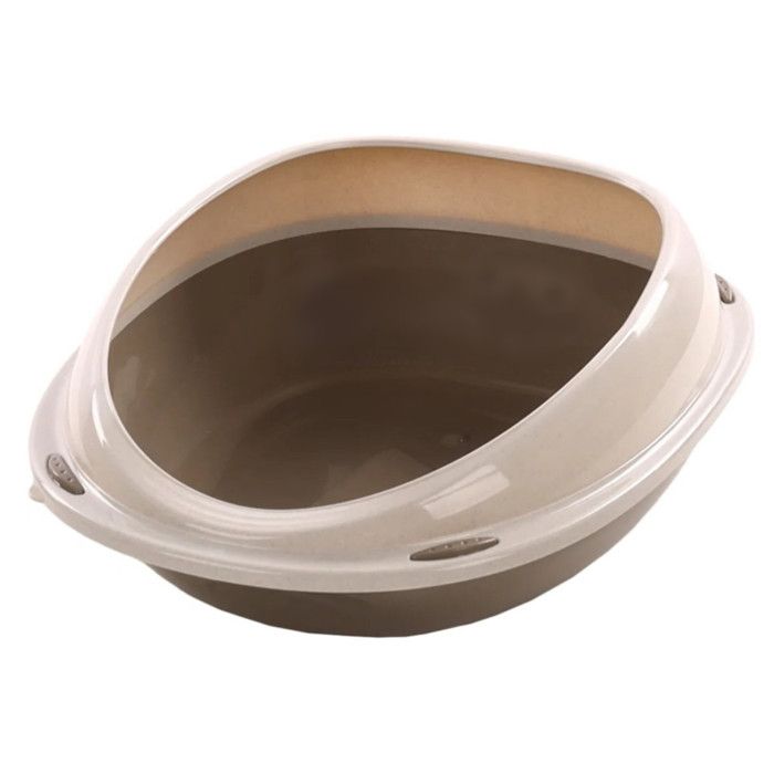 Meilleurs prix pour Bac à litière - FLAMINGO - Jota S - Taupe - 45 x 35 x 15 cm - Plastique - Facile à nettoyer