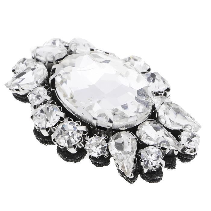 Ecusson diamant strass, patch thermocollant pour customisation de vêtements  et accessoires, 6,5 cm