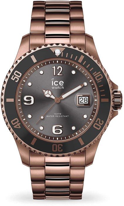 Ice-Watch - ICE steel Bronze - Montre marron pour homme avec bracelet en  metal - 016767 (Large) , - Achat/vente montre - Cdiscount