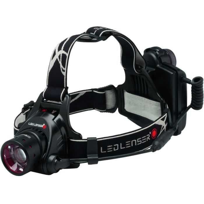 ledlenser lampe frontale led h14r.2 - noir - en boite