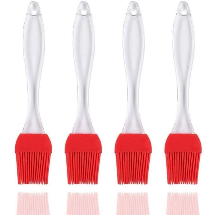 cuisson silicone résistant chaleur tête Barbecue huile rouge Pinceau  pâtisserie