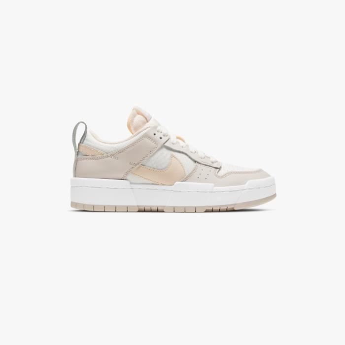 Nike Basket Dunk Disrupt - Nike - Beige - Lacets - Plat - Synthétique - Femme