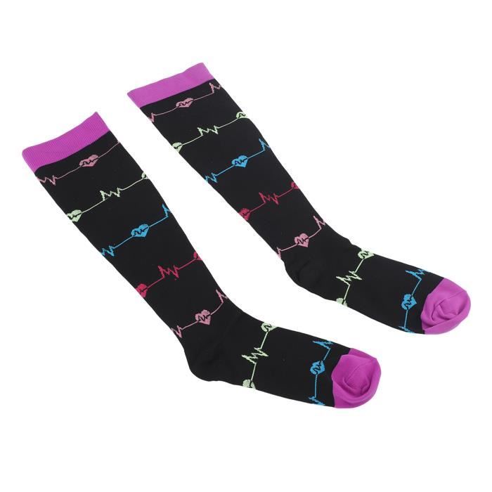 AOOEDM Chaussettes De Compression à La Mode Tête De Mort Rose Couronne De Roses, Chaussettes Athlétiques Rembourrées En Polyester De Performance, Pour La Course à Pied, Athlétique