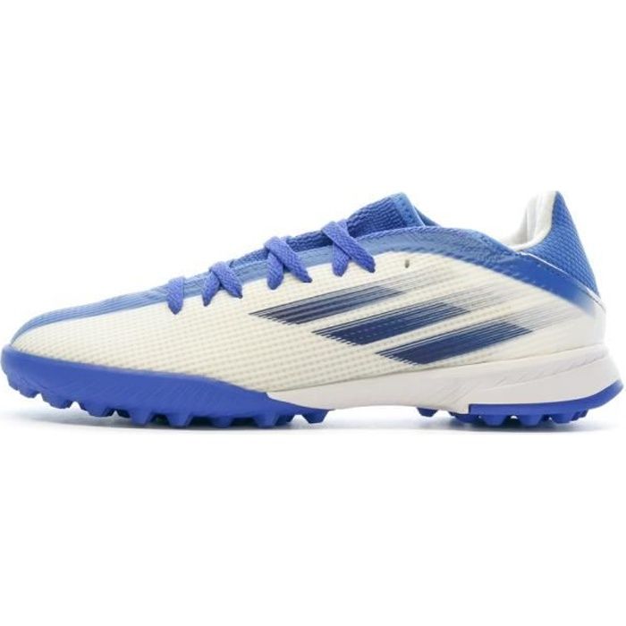 Chaussures de Futsal Bleu/Blanc Garçon Adidas X Speedflow.3 Tf J