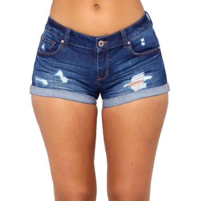 Mini Short Jean Taille Haute Cdiscount
