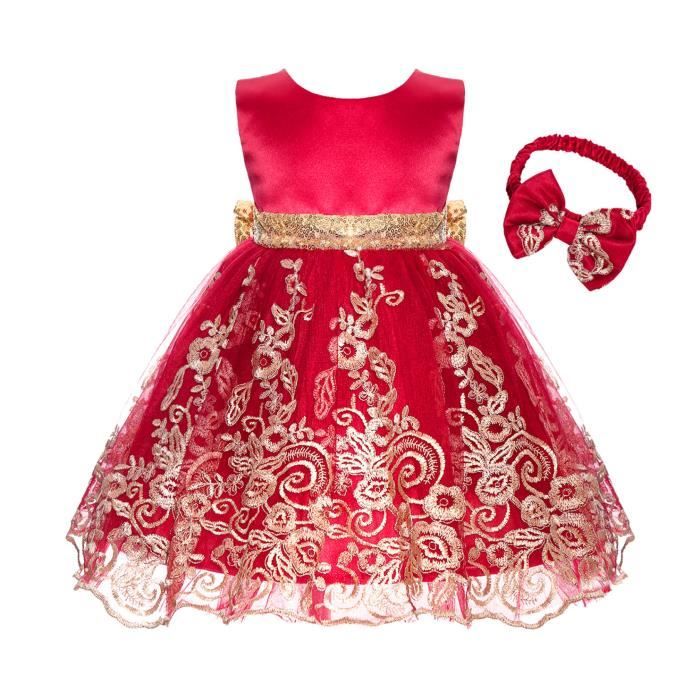 Robe Pailletées Princesse Pour Fille 1–6 Ans – Tulle, Sequins – Idéale Mariage, Noël, Anniversaire, Fête