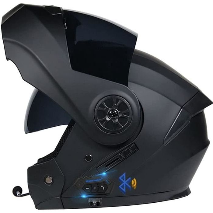 Casque Modulable Moto Bluetooth - Homologué ECE/DOT - Coque ABS - Intérieur Amovible - Pour Hommes Et Femmes - 2