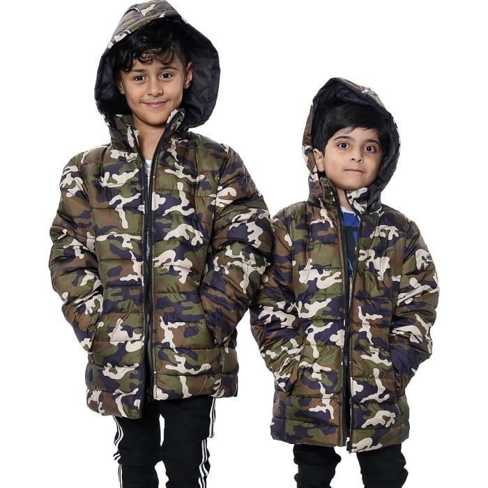Veste En Duvet Pour Garçons - Manteau D'hiver Chaud Et Décontracté, Parka Rembourrée