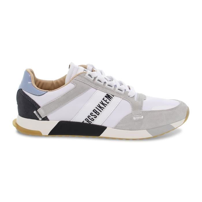 BASKET BIKKEMBERGS 0220 BG en nylon chamois blanc gris clair Homme Couleurs multiples Cdiscount Chaussures