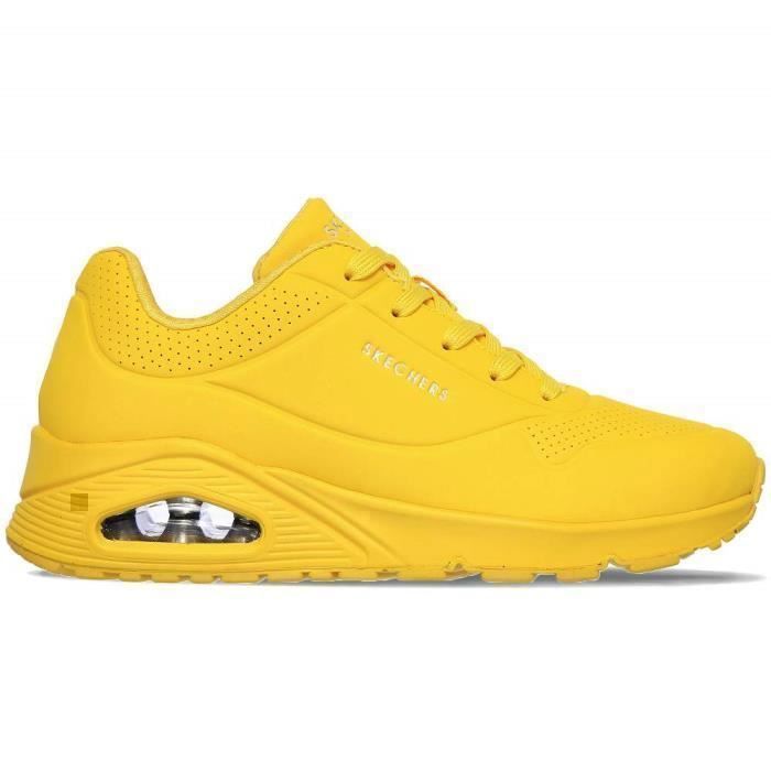 Chaussures pour Femme Skechers Uno Stand On Air 73690-YEL Jaune