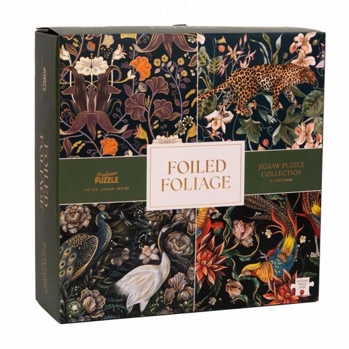 Puzzle - PROFESSOR PUZZLE - Foiled Foliage - 4 x 1000 pièces - Multicolore - Pour Adultes Puzzle - PROFESSOR PUZZLE - Foiled Foliage - 4 x 1000 pièces - Multicolore - Pour Adultes