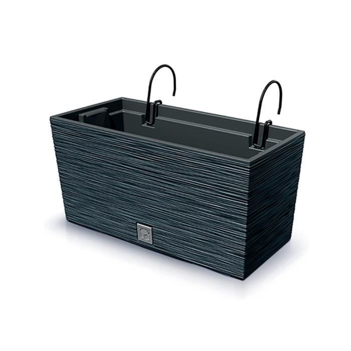Bac à fleurs 2en1 - Prosperplast - Furu Case - 395x185x195 cm - 8L - Anthracite