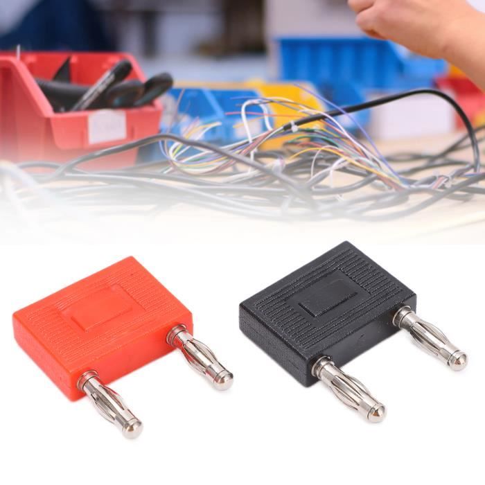 Bornes De Connexion Haut-parleur WANGCL - Lot De 4 - Fiche Banane 4mm - Cuivre Plaqué Or - Sans Soudure