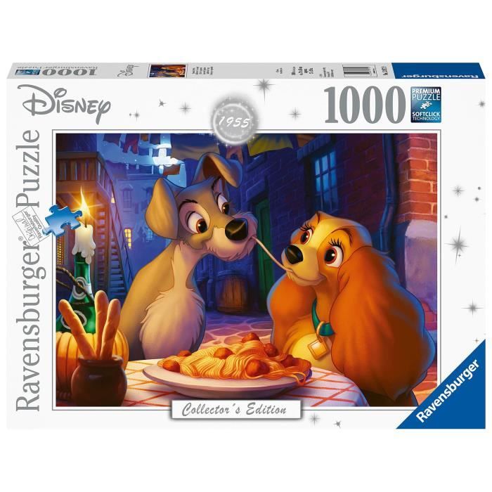 Puzzle La Belle et Le Clochard Disney - Ravensburger - 1000 pièces ...