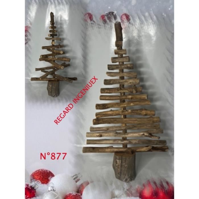 PETIT SAPIN DE NOËL DE TABLE EN BOIS FLOTTE ROTATIF N°877. Cdiscount