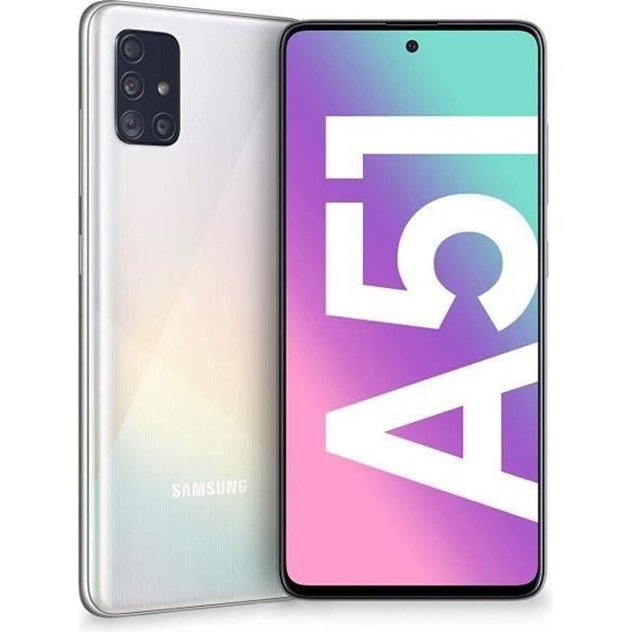 Vente Téléphone portable Samsung Galaxy A51 128 Go Blanc pas cher Vente Téléphone portable Samsung Galaxy A51 128 Go Blanc pas cher