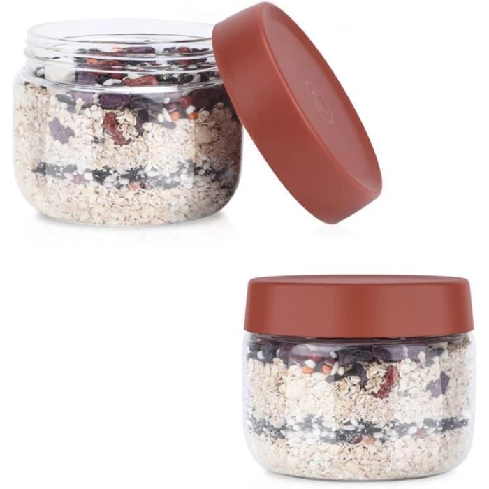 Récipients En Verre De Fermeture Pour Conservation Alimentaire 2 Pièces