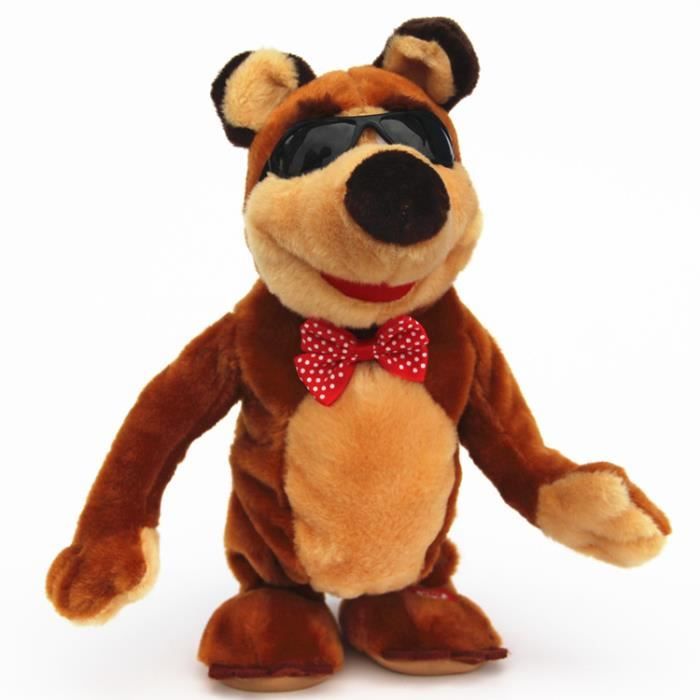 Poutine Le Retour De L Ours Dans La Danse Ours Jouets bébé Peluche Musical Danse Cadeaux Parler Poupées russes