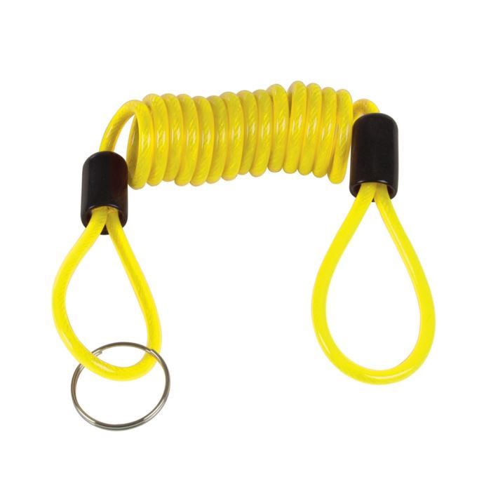 Câble De Rappel Antivol Disque Moto - Longueur 150 Cm, Jaune Haute Visibilité - Pour éviter D'oublier De Retirer L'antivol - 8
