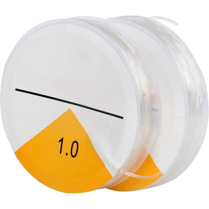 Fil élastique Pour Bijoux 2 Mm - 15 Couleurs, Rouleau 2 M, Nylon Solide, Pour Bracelets Et Perles - 4